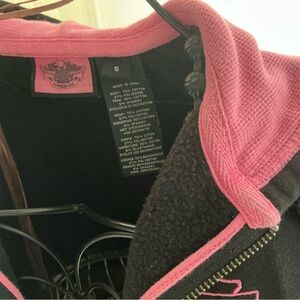 Harley-Davidson Black Hoodie with Pink Accents